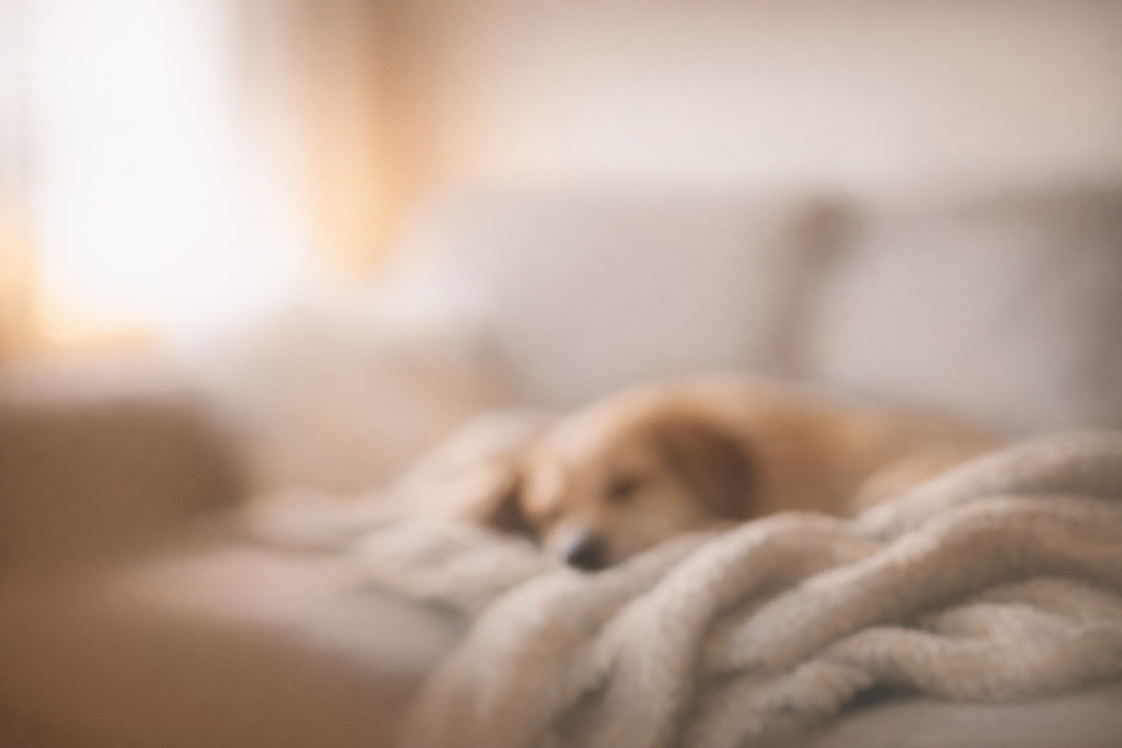 [dark] Baggrund til anmeldelser: blødt, roligt billede med varm stemning og meget negativ plads til citater.