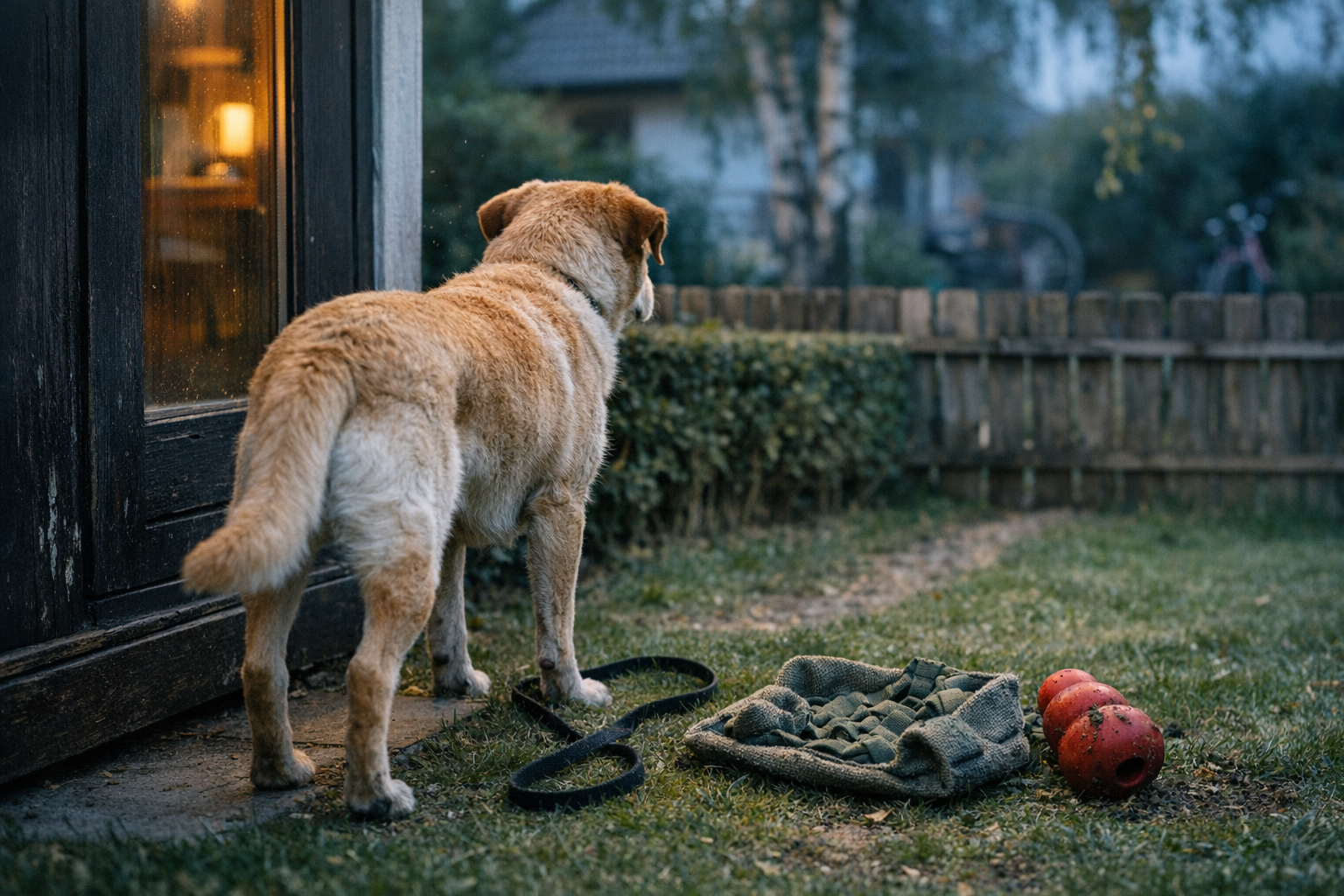 Haven er ikke “alene-hjemme”: få din hund tryg udenfor uden at gøen stikker af