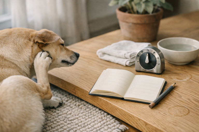 Hunden klør sig som en gal, men der er ingen lopper: sådan finder du årsagen uden at gætte