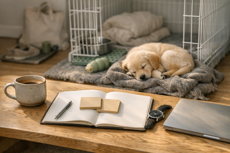 Hvalp + fuldtidsjob: sådan får du hverdagen til at hænge sammen (uden dårlig samvittighed)