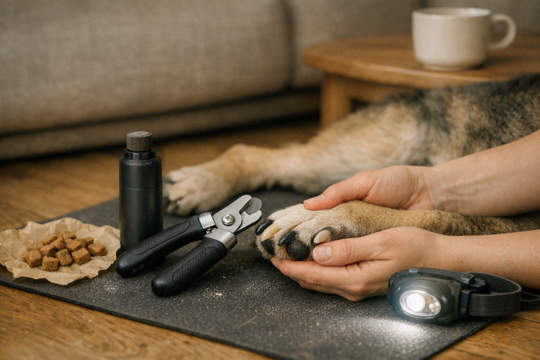 Kloklip på hund uden drama: min mikro-klip metode til lyse og sorte kløer