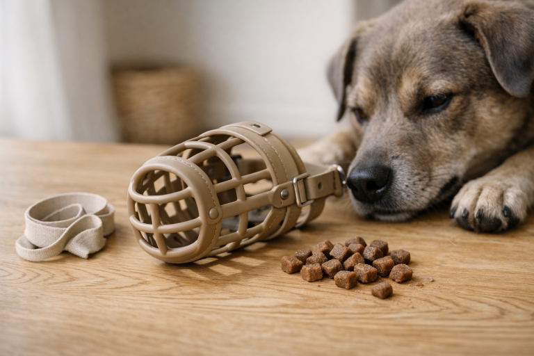 Mundkurv uden drama: sådan finder du den rigtige model og lærer hunden at elske den