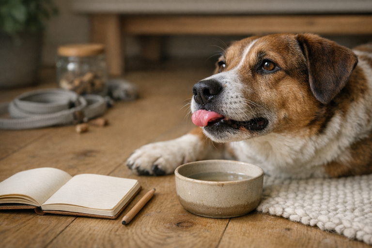 Når hunden slikker i luften: min lille detektiv-guide til mave, mund og nerver