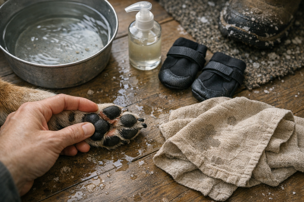 Vinterpoter uden bøvl: min 3-minutters rutine mod vejsalt, røde poter og revner