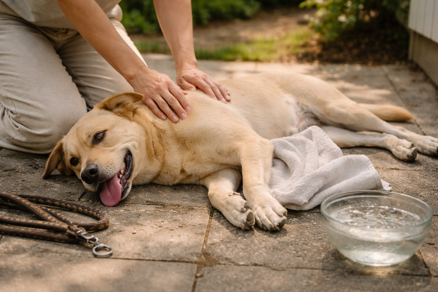 Den dag varmen tog pusten fra min hund