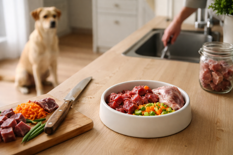 Råfodring uden mavekramper: en rolig BARF-start til din hund