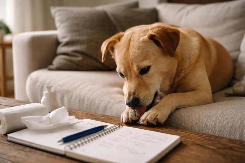 Har din hund også en slikke-vagtplan kørende hele dagen?