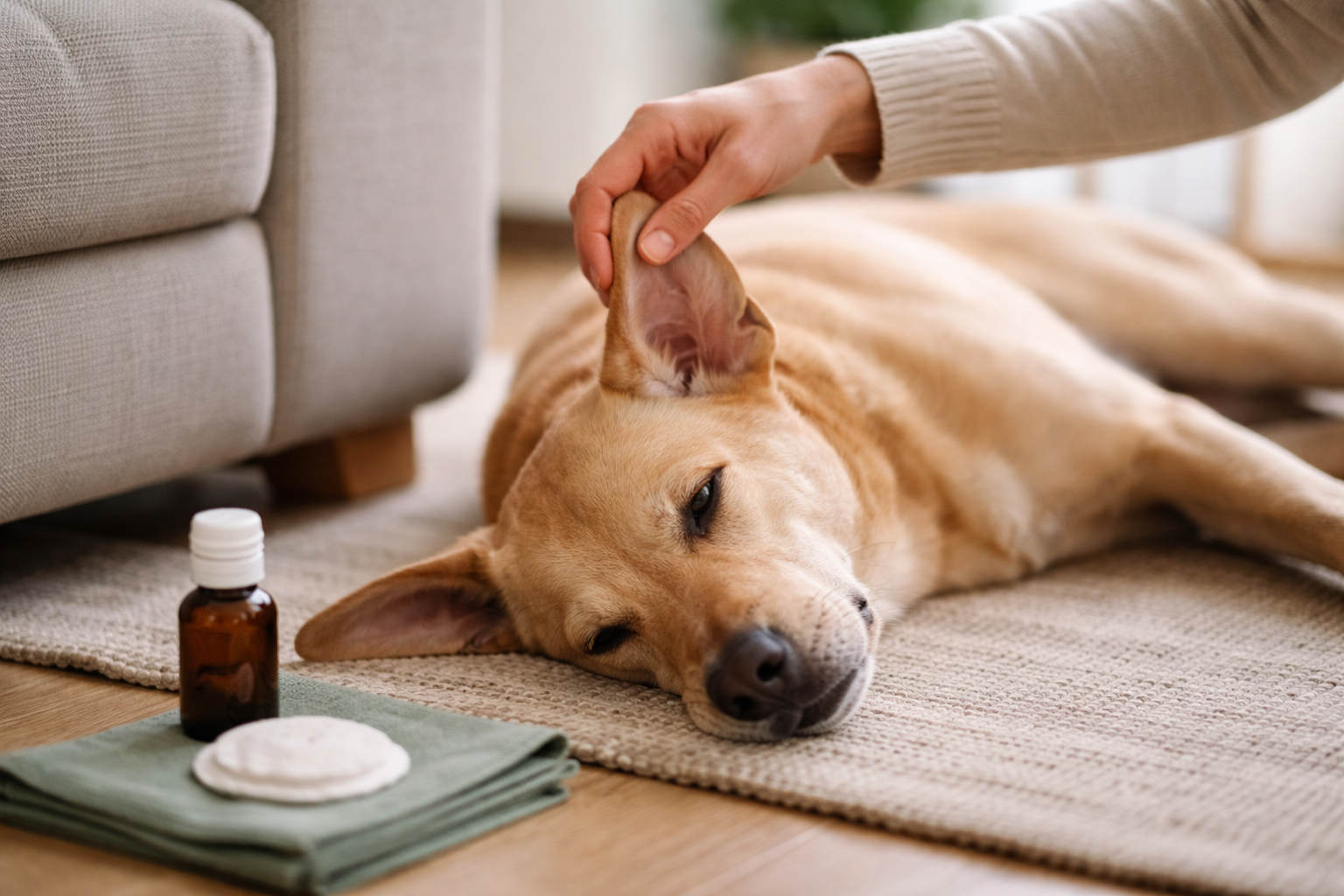 Har du også en hund der pludselig klør sig i ørerne hele tiden?