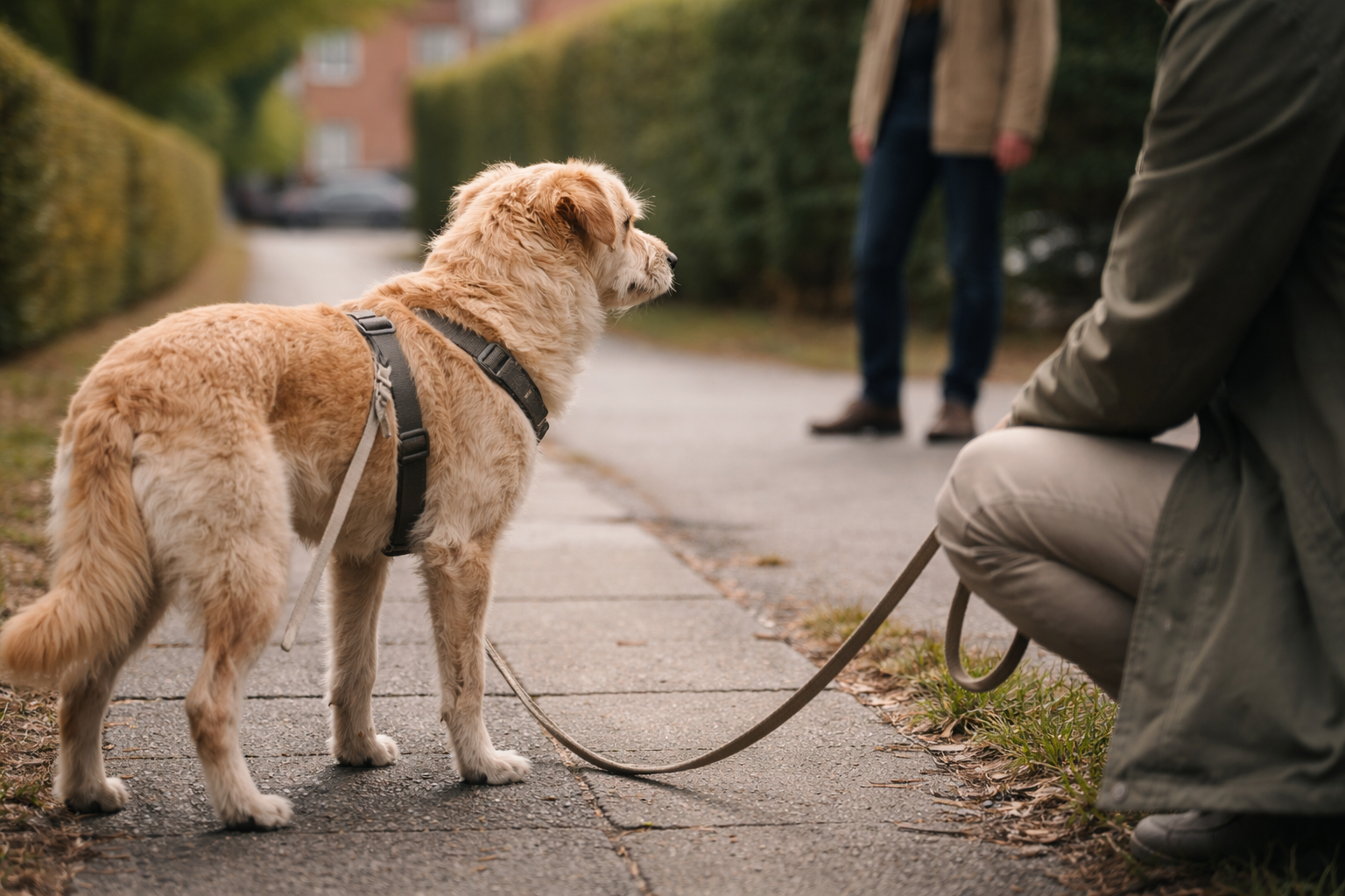 Hund snapper efter fremmede: hvorfor sker det, og sådan træner du mere tryg adfærd