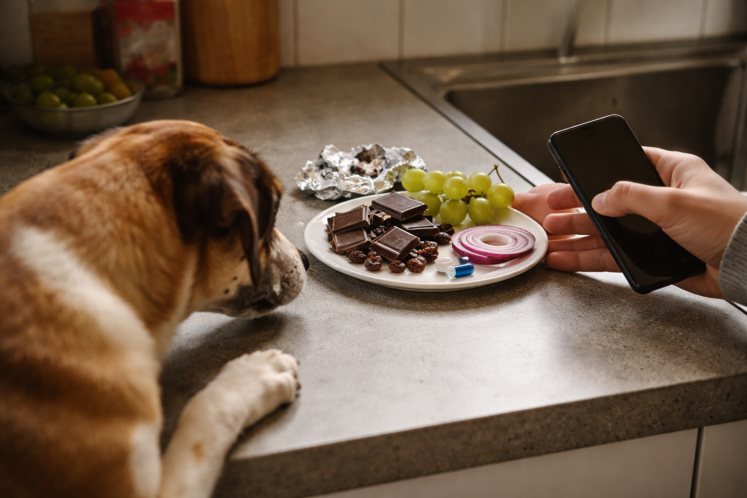 Hvad må hunde ikke spise? 25 farlige fødevarer - og hvad du gør ved mistanke om forgiftning
