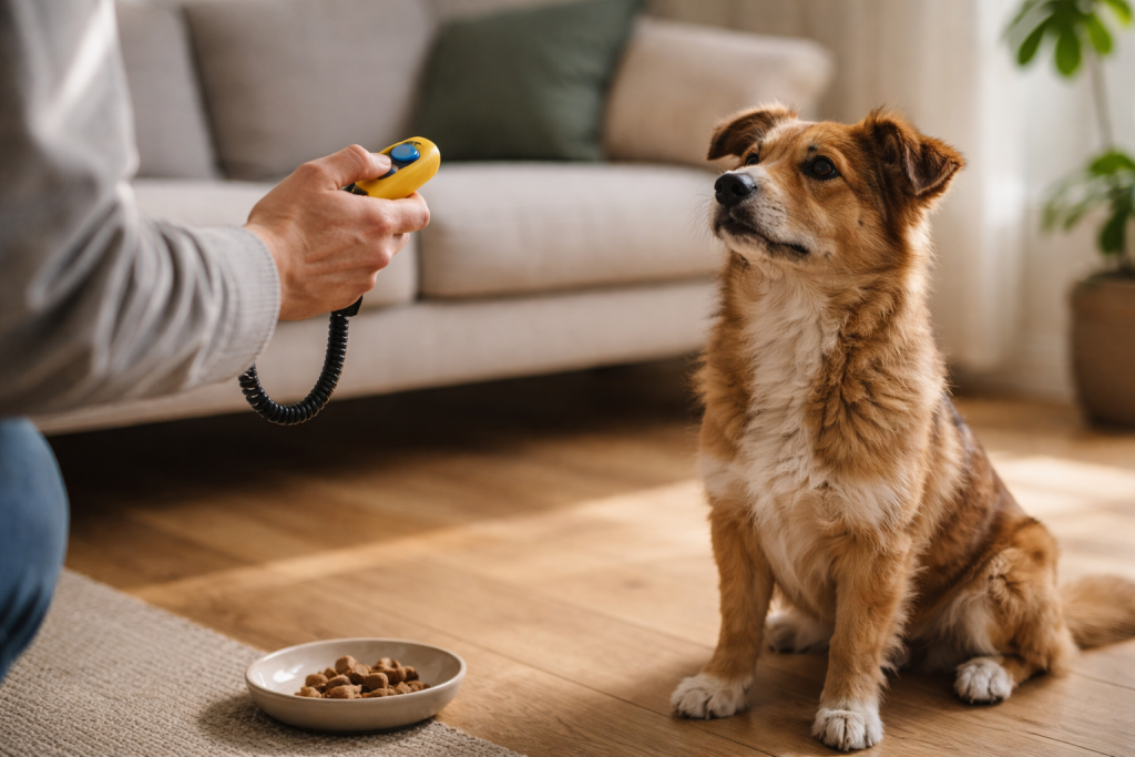 Klikkertræning til hund: sådan bruger du klikkeren med rigtig timing, belønning og 5 øvelser