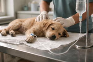 Parvovirus hos hund: symptomer, smitte, behandling, overlevelse og forebyggelse