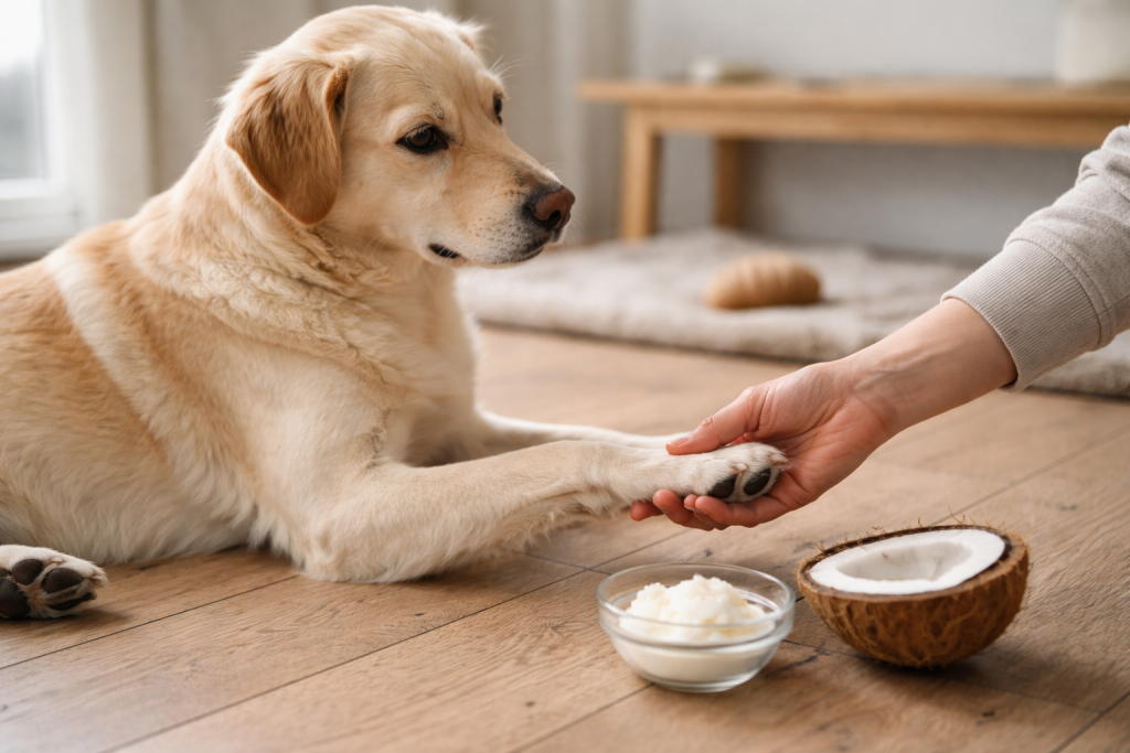 Kokosolie til hund: virker det mod tør hud, poter og pels - og hvornår bør du lade være?