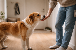 Håndtarget (touch): sådan lærer du din hund at dutte på hånden trin for trin